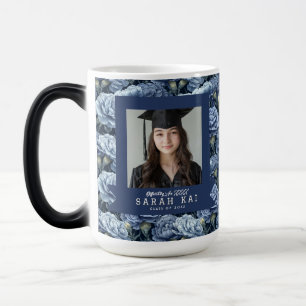 Beautiful Carnation Floral Photo Keepsake Magic Mug