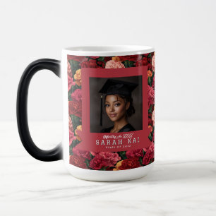 Beautiful Carnation Print Congrat Graduate Magic Mug