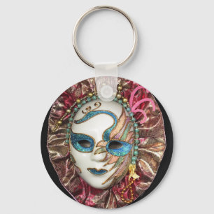 Beautiful Carnival Mask Keychain