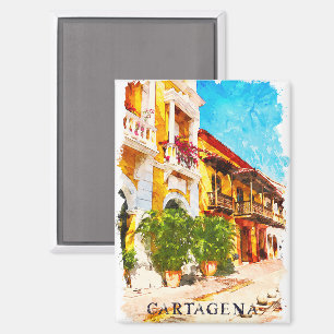 Beautiful Cartagena Colombia Caribe Magnet