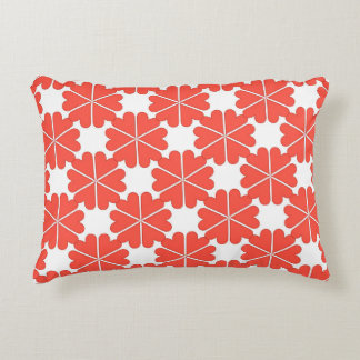 Beautiful cartoon greeting card with colourful flo accent pillow