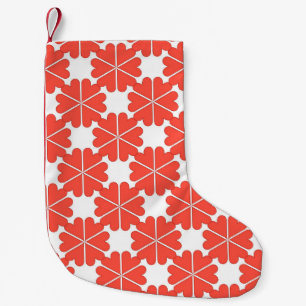 Beautiful cartoon greeting card with colourful flo small christmas stocking