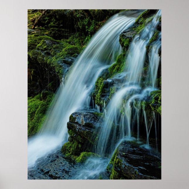 Beautiful Cascade Waterfall Poster (Front)