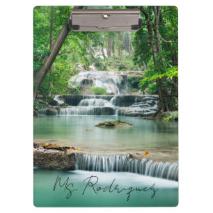Beautiful Cascading Waterfall  Clipboard