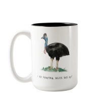Beautiful Cassowary Two-Tone Coffee Mug