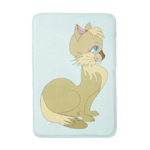 Beautiful Cat Bath Mat