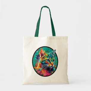 Beautiful Cat Painting Tote Bag
