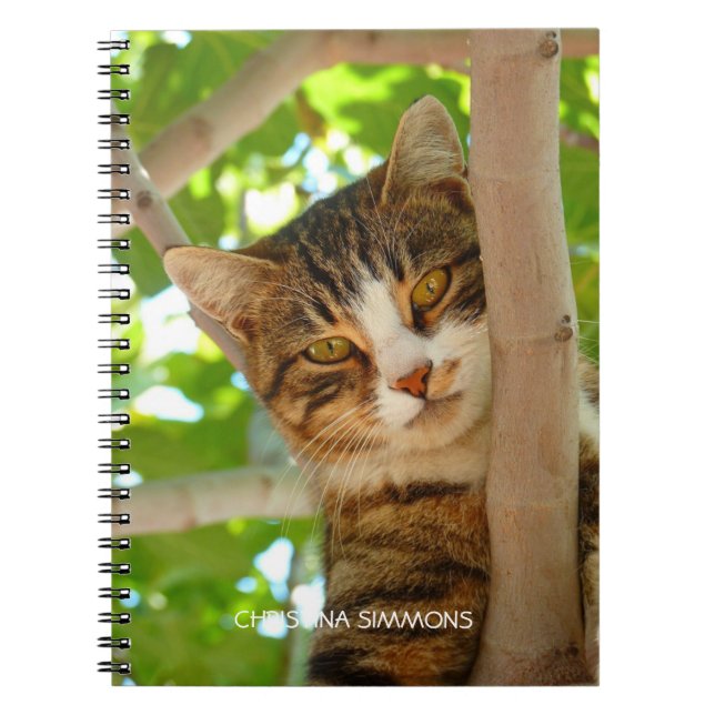 Beautiful Cat Personalized Notebook (Front)