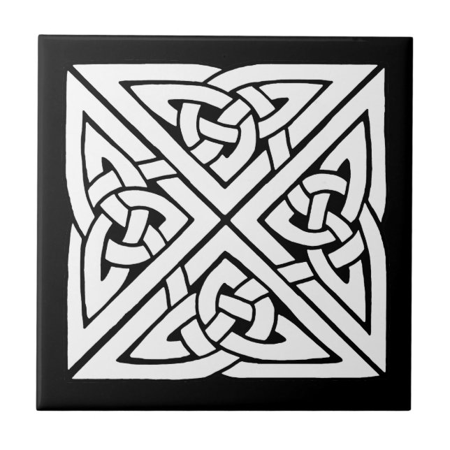 Beautiful Celtic Knot Art Design Tile (Front)