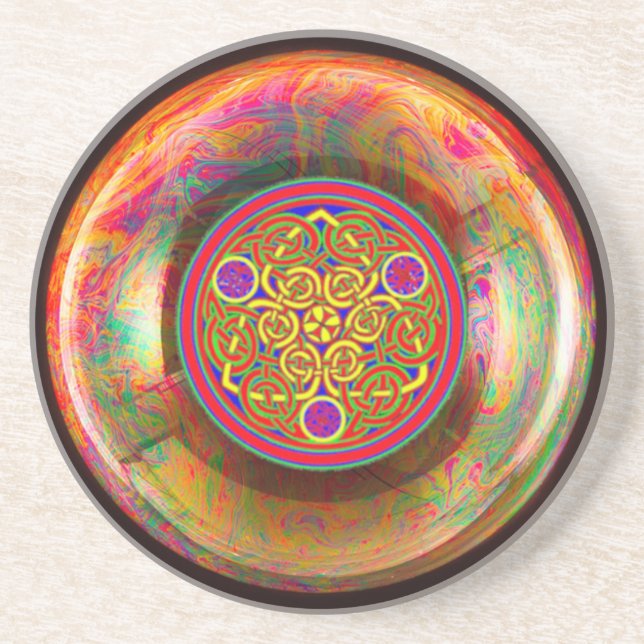Beautiful Celtic Knot design Coaster (Front)