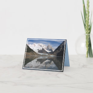 Beautiful Cerro Torre, Patagonia, Mountain View Holiday Card