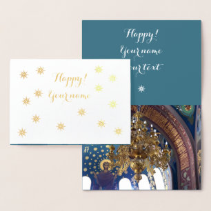 Beautiful Chandelier in the Cathedral Foil Card