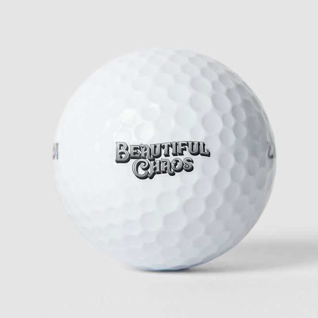 Beautiful Chaos Golf Balls (Front)