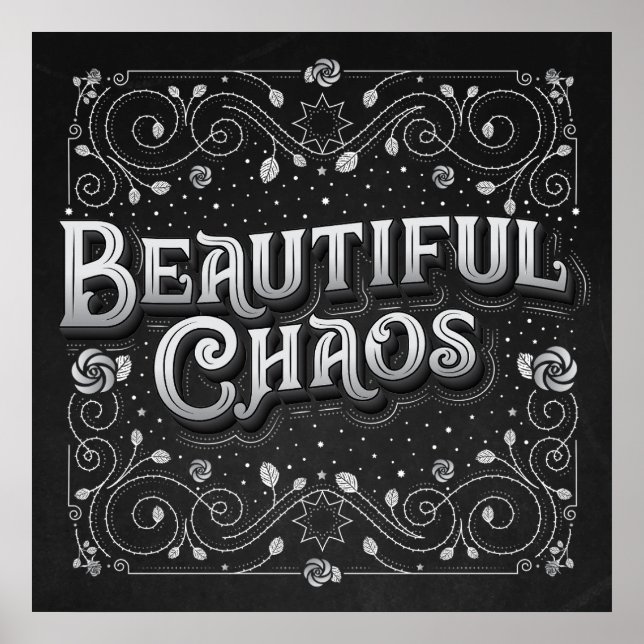Beautiful Chaos Square Poster (24x24) (Front)