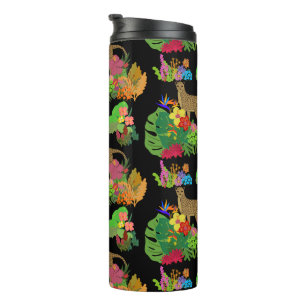 Beautiful, Cheetah and Tropical Jungle  Thermal Tumbler