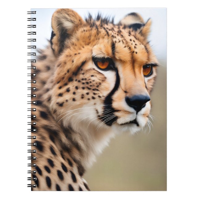 Beautiful Cheetah Notebook (Front)