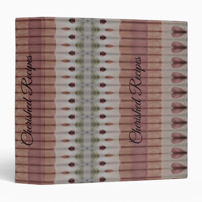 Beautiful Cherished Recipe Book Binder (Front/Spine)
