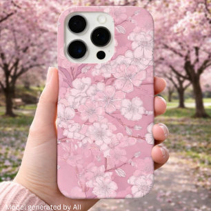 Beautiful Cherry Blossom Design - Pink Floral iPhone 16 Pro Case