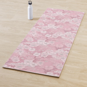 Beautiful Cherry Blossom Design - Pink Floral Yoga Mat