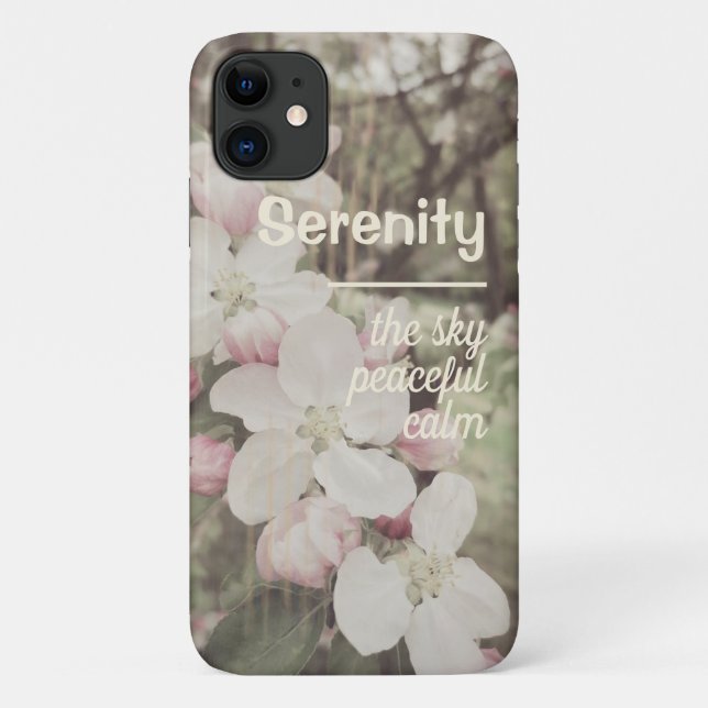 Beautiful Cherry Blossoms Custom Name with Meaning Case-Mate iPhone Case (Back)