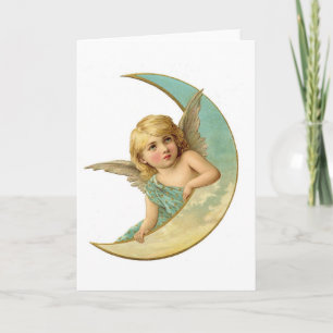 Beautiful Cherub Angel Holiday Card