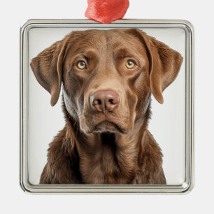 BEAUTIFUL CHESAPEAKE BAY RETRIEVER DOG METAL ORNAMENT