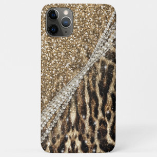Beautiful Chic Girly Leopard Animal Faux Fur Print iPhone 11 Pro Max Case