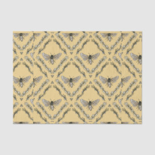 Beautiful Chic Hand-Drawn Bee Pattern Tissue Paper