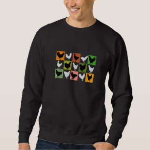 Beautiful Chickens Many Different Chicken Breeds F Sweatshirt