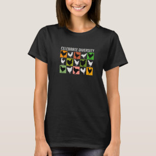 Beautiful Chickens Many Different Chicken Breeds F T-Shirt