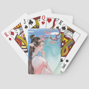 Beautiful Chinese Woman  Playing Cards