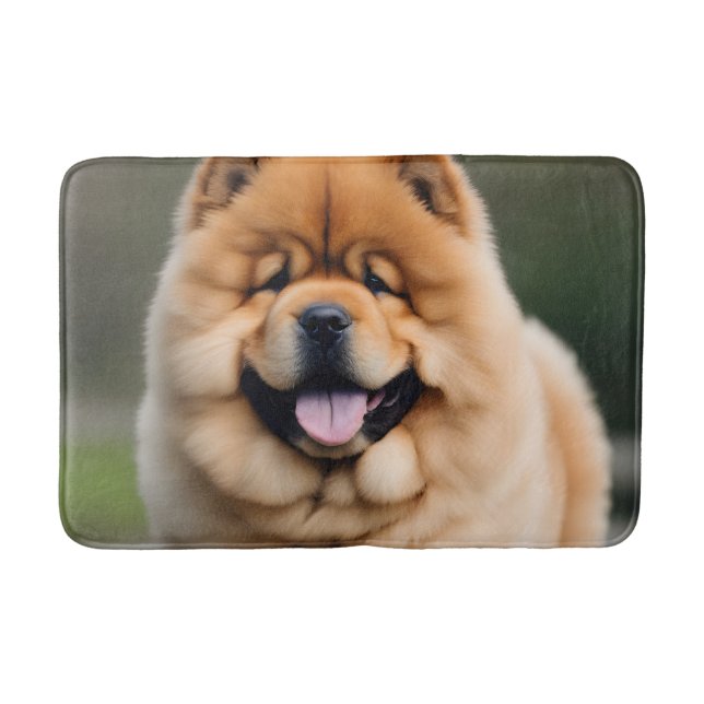 Beautiful Chow Chow Bath Mat (Front)
