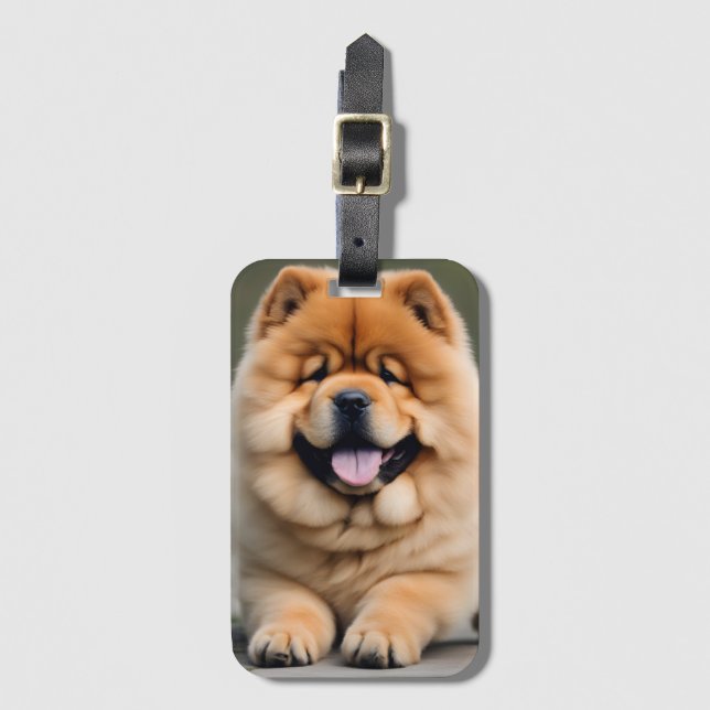 Beautiful Chow Chow Luggage Tag (Front Vertical)