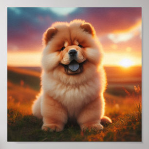 beautiful Chow Chow puppy Poster