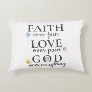 Beautiful Christian Inspirational quote Accent Pillow