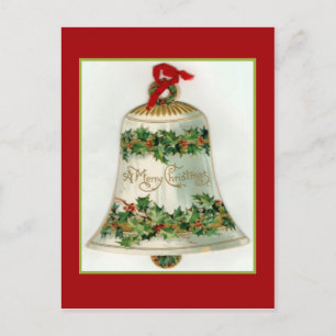 Beautiful Christmas bell Holiday Postcard
