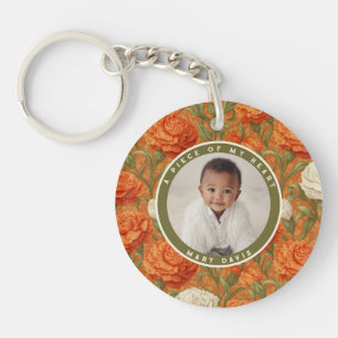 Beautiful Christmas Gifts For Mom Carnation Flower Keychain