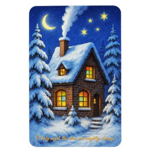 Beautiful Christmas Greeting Magnet