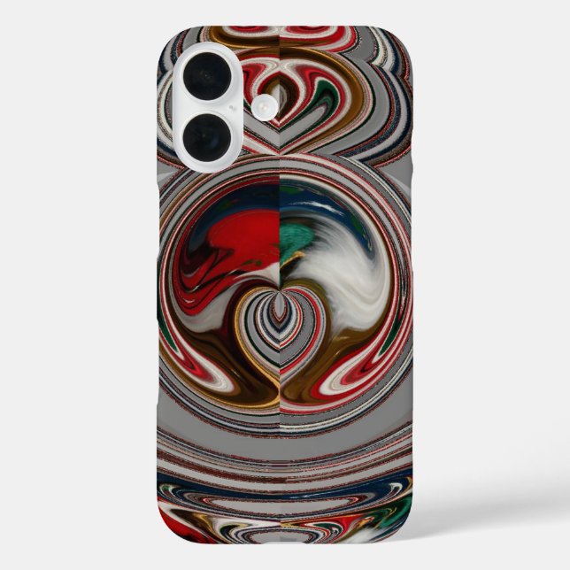 Beautiful Christmas Hearts Holiday Season Colours  Case-Mate iPhone Case (Back)