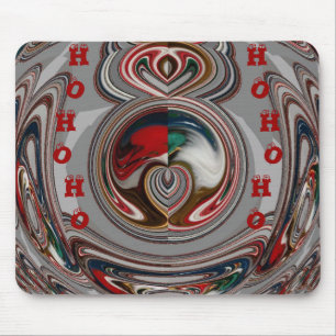 Beautiful Christmas Hearts Holiday Season Colours  Mouse Pad
