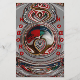 Beautiful Christmas Hearts Holiday Season Colours Stationery