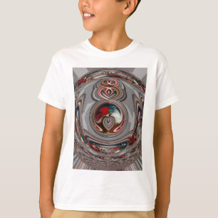 Beautiful Christmas Hearts Holiday Season Colours  T-Shirt