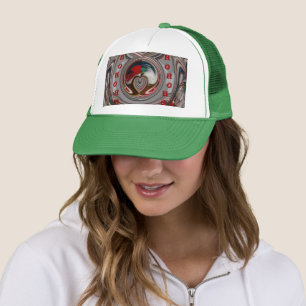 Beautiful Christmas Hearts Holiday Season Colours  Trucker Hat