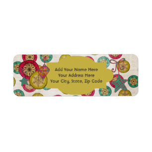Beautiful Christmas Holiday Return Address Labels