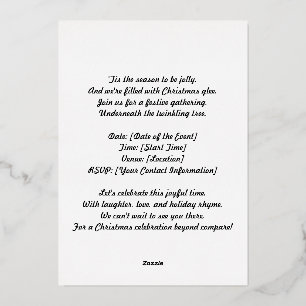 Beautiful Christmas invitation card