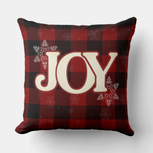 Beautiful Christmas Joy Throw Pillow