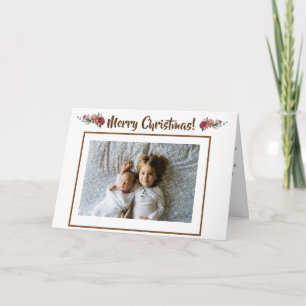 Beautiful Christmas Personalized Photo Postcard