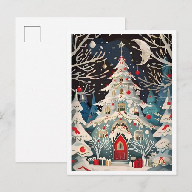 Beautiful Christmas  Postcard (Front/Back)