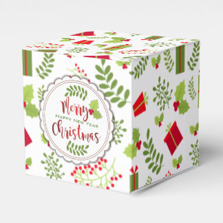 Beautiful Christmas Script Gifts Favor Box