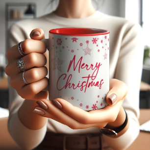 Beautiful christmas snow flakes ornaments MUG